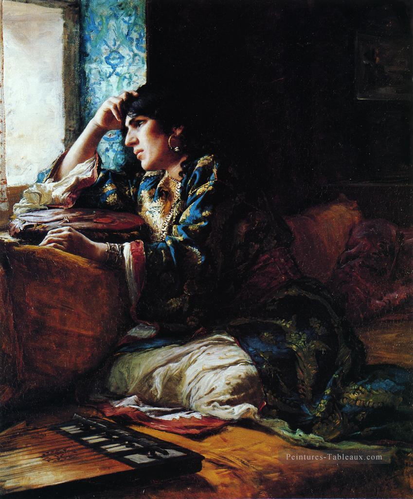 Aicha une femme du Maroc Frederick Arthur Bridgman Peintures à l'huile